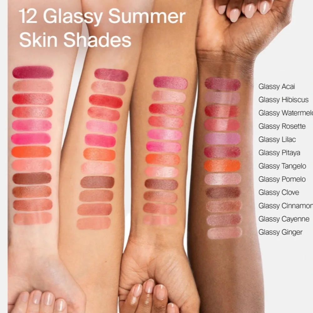 Haus Labs Color Fuse Glassy Blush Balm stick in Glassy Lilac, Pitaya or Rosette